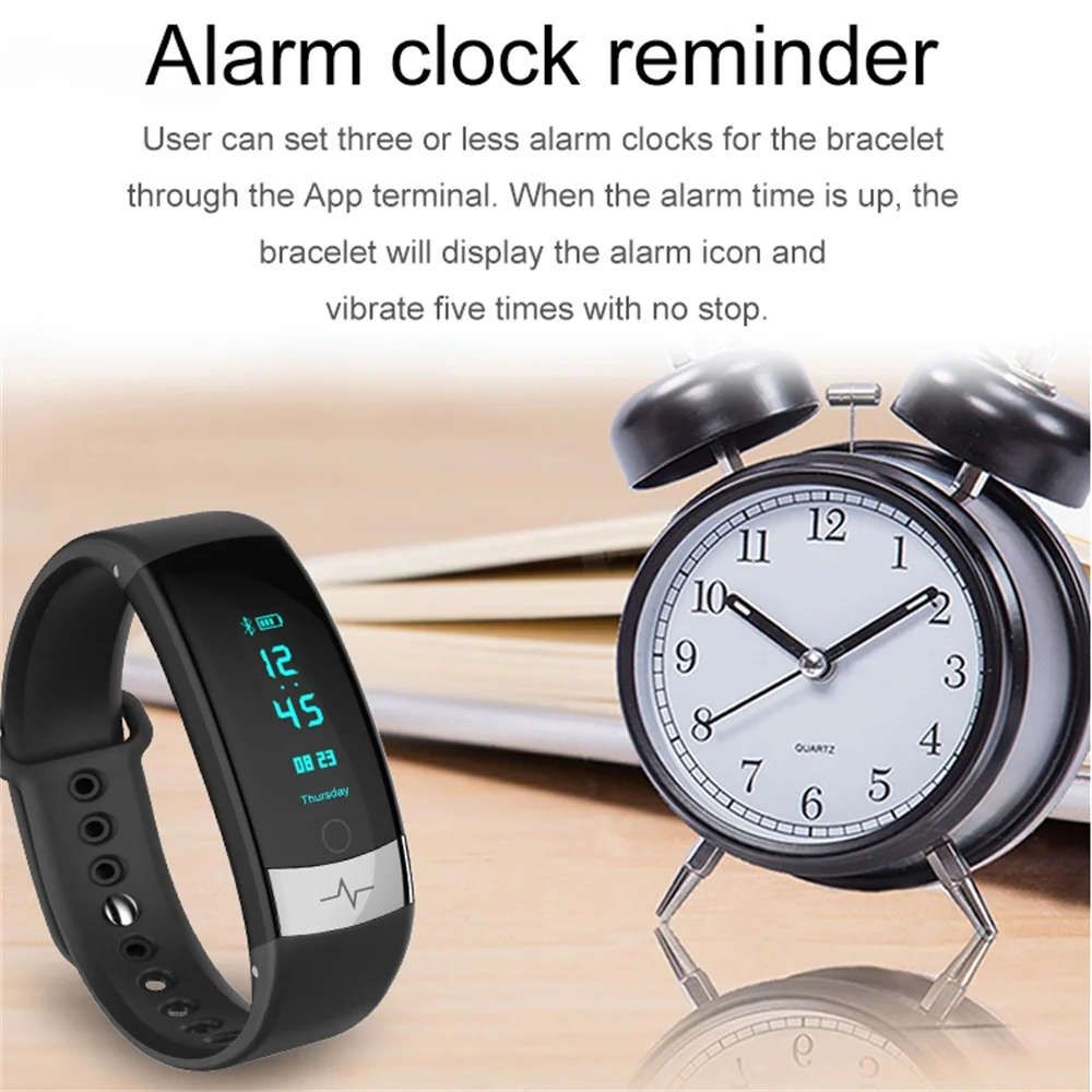 696 QS03 sport smart watch heart rate ECG fitness tracker clock information reminder for Android & IOS smartband IP67 waterproof |