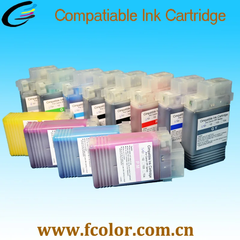 

Free Shipping PFI106 PFI-106 Ink Tank Compatible For Canon IPF6300 IPF6400 Pigment Ink Cartridge 12 Pieces