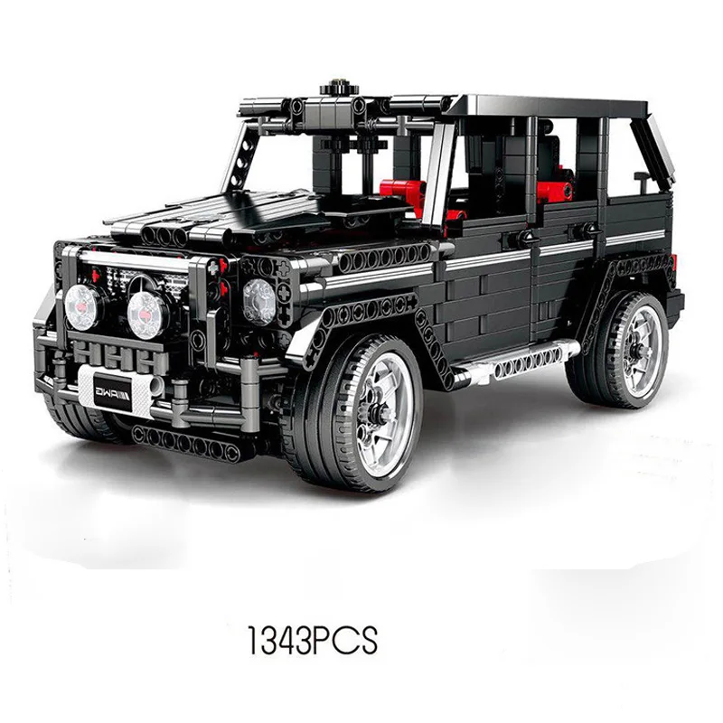Техника моделирования внедорожника benz amg G500 строительный блок автомобиль assemable