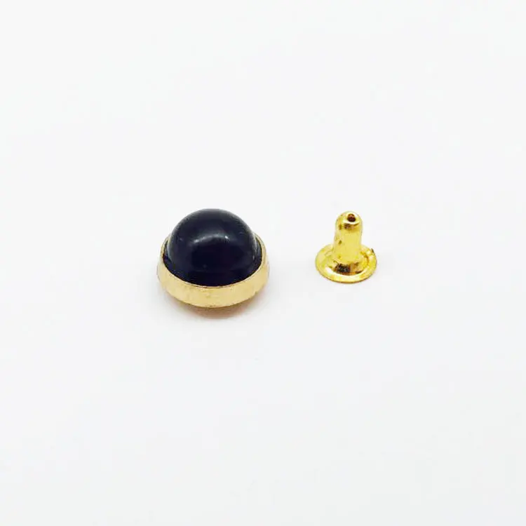 12MM Golden edge 6 30 шт./компл. полукруглые заклепки DIY кожаная сумка обувь ремесла украшения поставки пошив одежды ручной пресс-заклепка цветная кнопка - Цвет: 12MM Golden edge 6