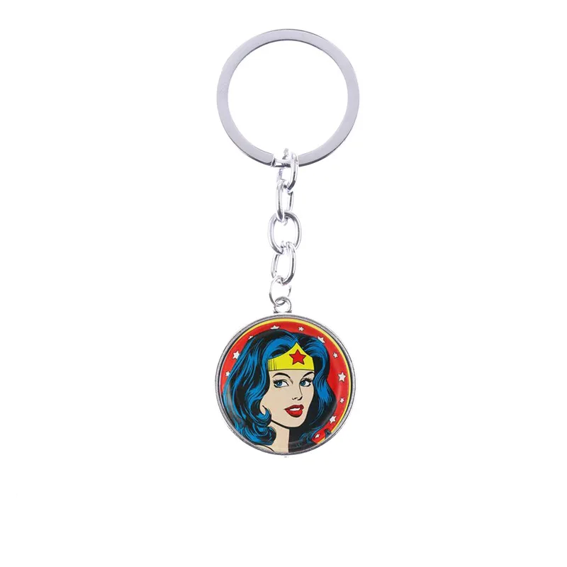 Лидер продаж! Wonder Woman брелок кристалл Стекло Подвеска кулон оптовая продажа