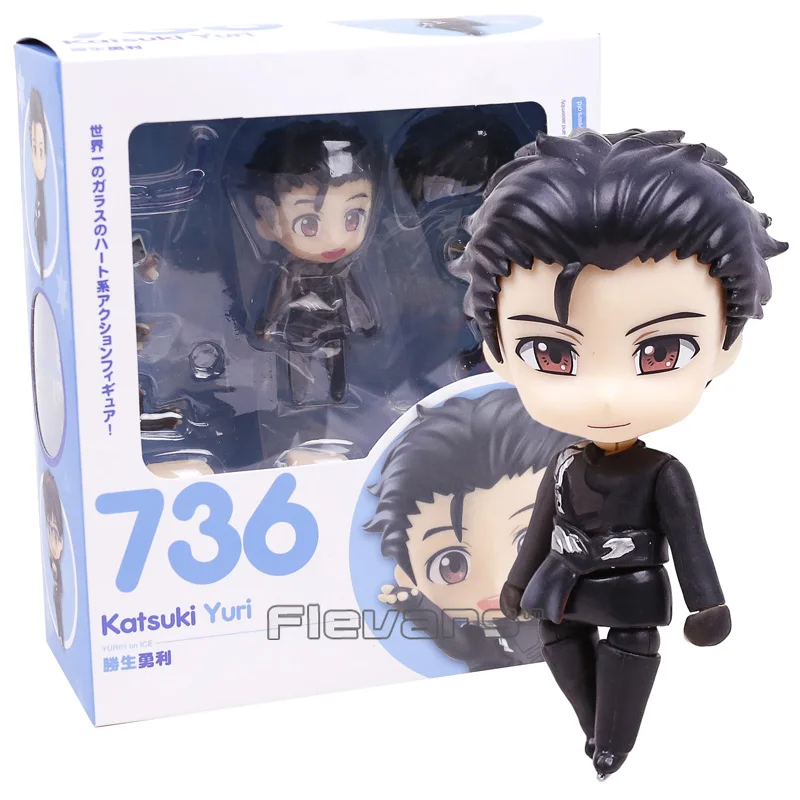 736 Yuri On Ice кацуки Yuri 736/762 Free Skating Ver. Nendoroid кукла ПВХ фигурка Коллекционная модель игрушки 2 стиля - Цвет: 736