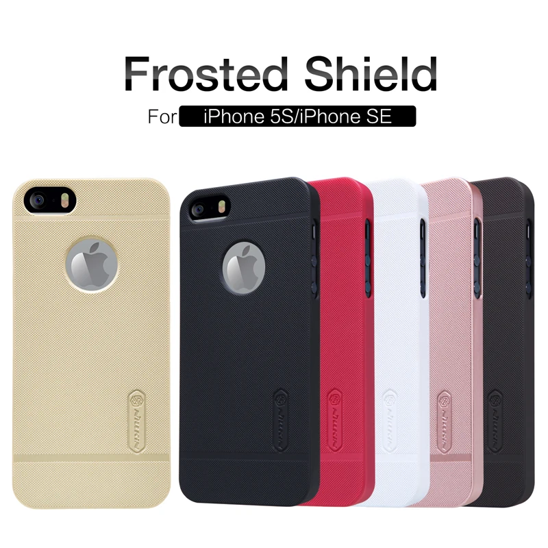 

Cover For iPhone 5S SE Case Nillkin Super Frosted Shield Hard Phone Cases For Apple iPhone 5S Back Cover With Screen Protector