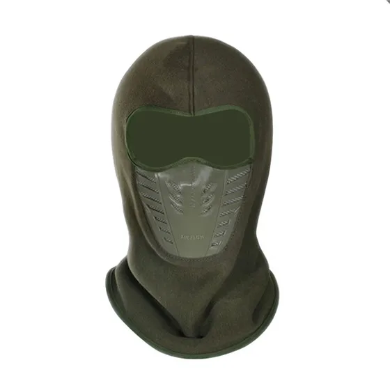 army green WEST BIKING велосипедная маска, Лыжная Балаклава для езды на велосипеде, велосипедная маска для лица, ветрозащитная теплая шапка с капюшоном, велосипедная маска - Цвет: army green