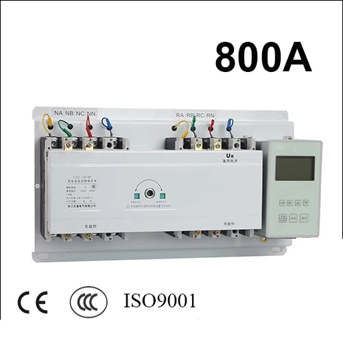 

ats 800A 3 poles 3 phase automatic transfer switch with English controller