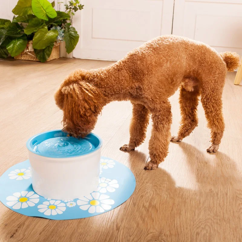 panDaDa Cat Drinking Fountain Food Trough Automatic Pet Feeder Water Small 1.6L | Дом и сад