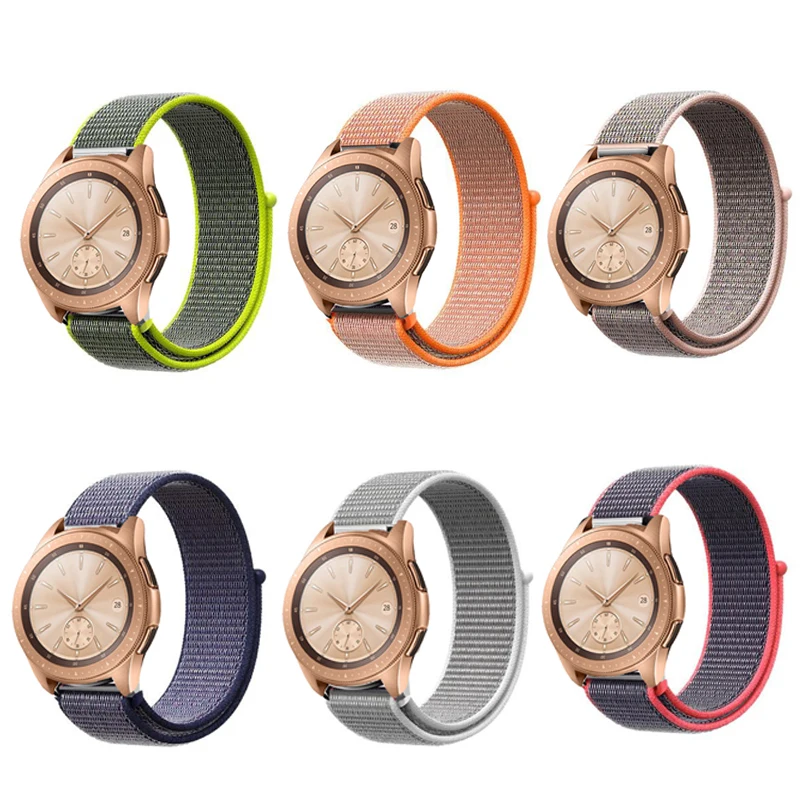 Ремешок Gear S3 Frontier для Samsung Galaxy watch Active/46 мм/42 мм нейлоновый браслет 22 мм/20 ремешок