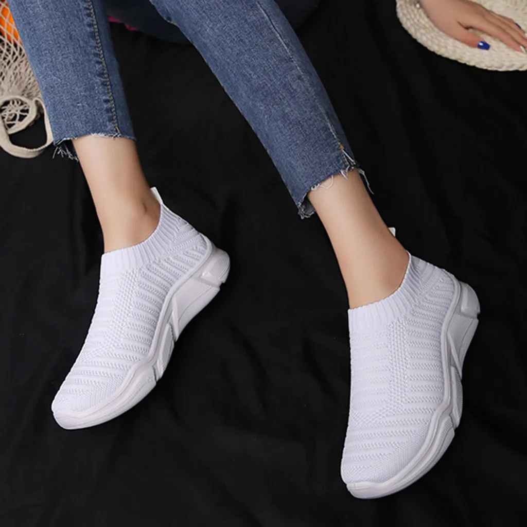 Perimedes/женские сетчатые кроссовки Дышащие слипоны на плоской подошве Спортивная