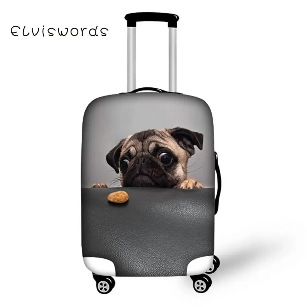 Чехол для багажа ELVISWORDS милый чехол с 3D принтом животных чемодана защитный