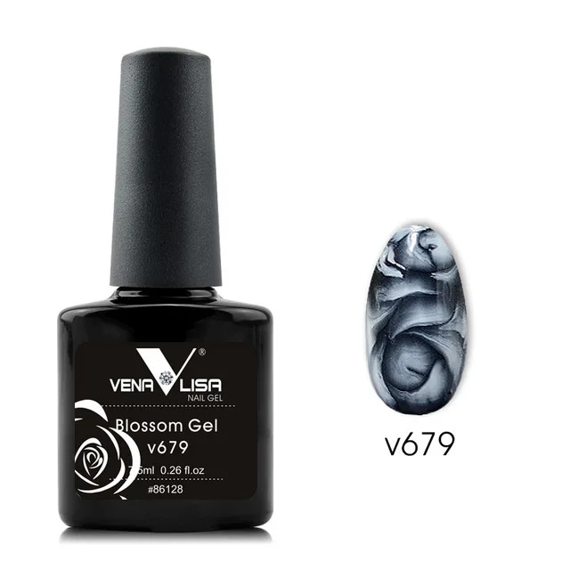 v679 Venalisa, 12 цветов, художественный Гель-лак для ногтей, красивый маникюр, сделай сам, дизайн ногтей, цветочный эффект, лак для ногтей - Цвет: v679