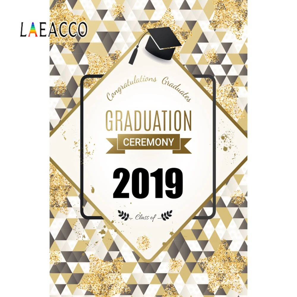 Laeacco класс 2019 выпускной вечер церемония фон воздушный шар сцена фотографический