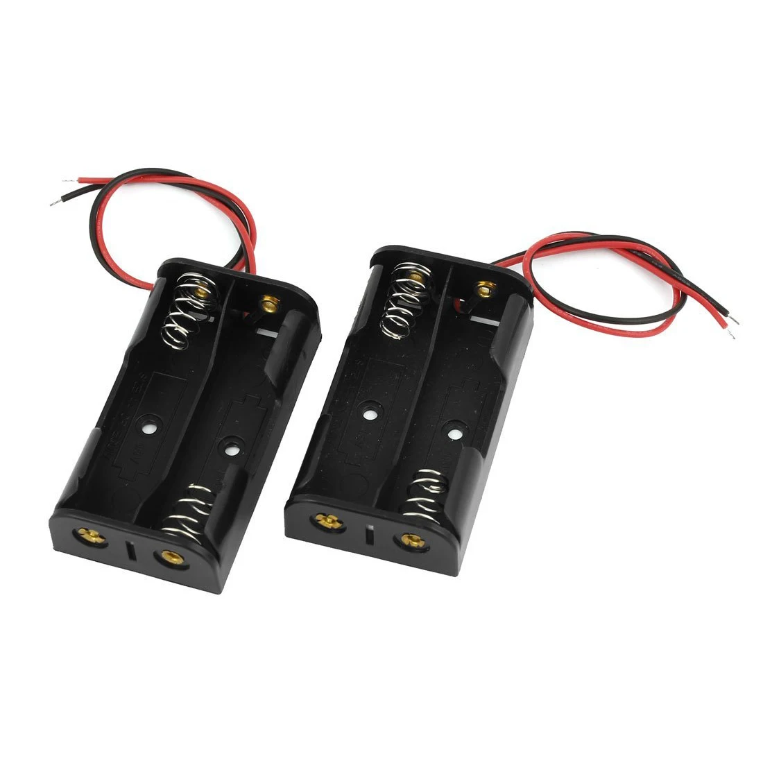 HFES Новый 2 шт. пружинный зажим из черного пластика 2x1 5 V AA держатель батареи Слот|aa