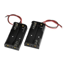 HFES Новый 2 шт. пружинный зажим из черного пластика 2x1 5 V AA