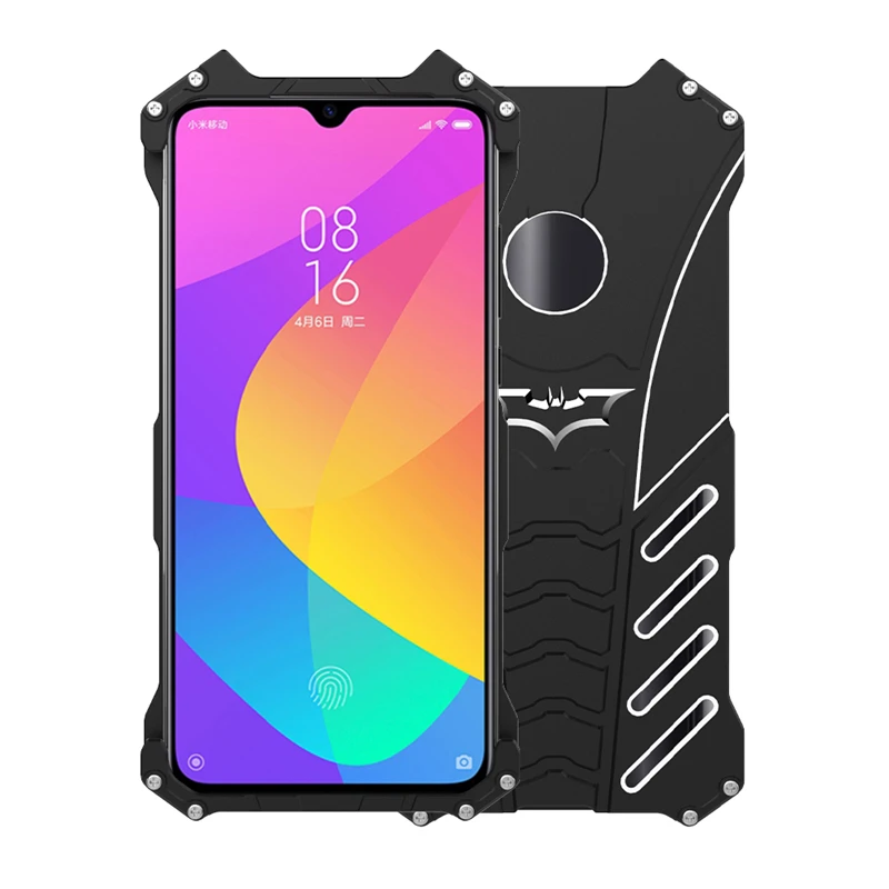 

R-just Metal Case For Xiaomi 9 Lite Cc9 e Aluminum Shockproof Drop-proof Cover Case Armor Anti-knock Phone Case for xiaomi play