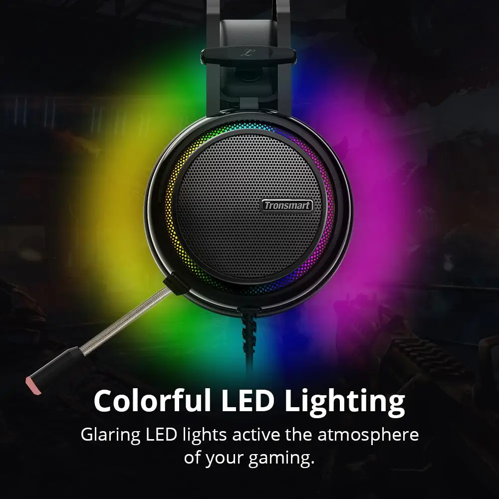Игровая гарнитура Tronsmart Glary Virtual 7,1 USB интерфейс Игровые наушники для ps4 Для nintendo для переключения компьютера и ноутбука