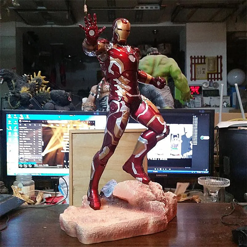 50 см Мстители 3 Infinity War Железный человек MK43 фигурка куклы игрушки статуя из смолы