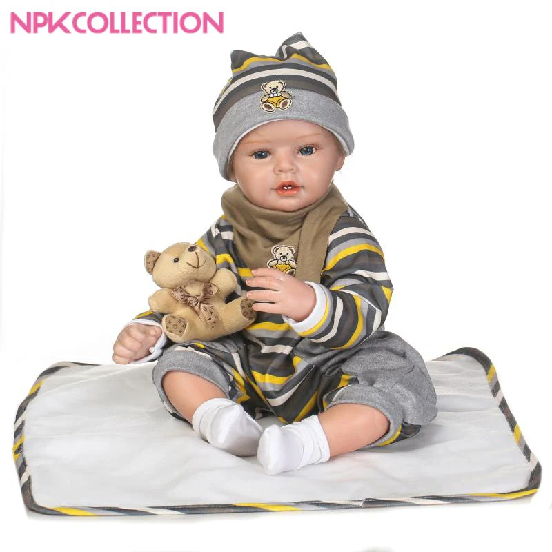 Кукла для новорожденных мальчиков NPK 22 &quot55 см силиконовые куклы девочек подарок