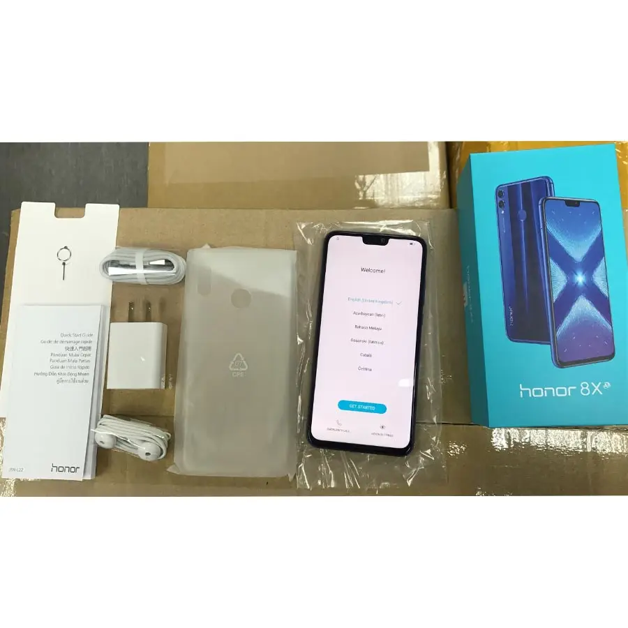 HUAWEI HONOR 8X смартфон с 6 5 дюймовым дисплеем восьмиядерным процессором ОЗУ 4 Гб ПЗУ 64