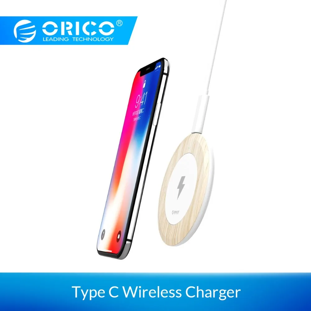 ORICO Беспроводной Зарядное устройство для iphone X/8/8 Plus Беспроводной зарядки 7,5 Вт Зарядное устройство адаптер для samsung/S6/S7/S8/S8