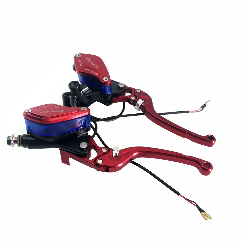 Мотоцикл Гонки Универсальный Гидравлический тормозной насос сцепления Главный цилиндр 1 пара Регулируемый рычаг Ручка для HONDA Yamaha Kawasaki