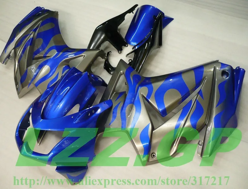 

Injection EX250R Fairing For KAWASAKI NINJA 250R EX250 2009 2008 2010 EX250 R 250R 08 09 10 ABS fairings kit Blue grey #811ff