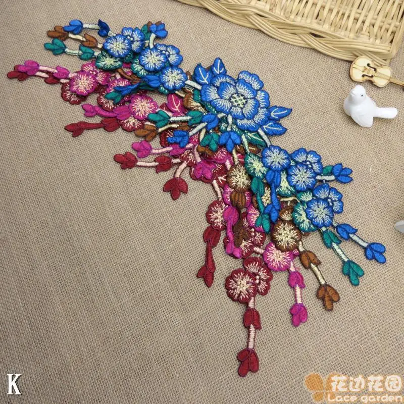 (1 шт./лот) китайский стиль синий зеленый красный коричневый винные патчи для