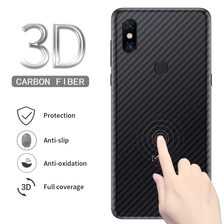 WOLFPSYCH мягкая задняя крышка протектор экрана для Xiaomi Mi Mix 2 S 3 Max 3D углеродного