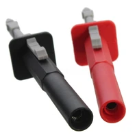 2 pcsset safety test clip insulation piercing probes fast insulation 4mm socket nickel plating for car circuit detection tool