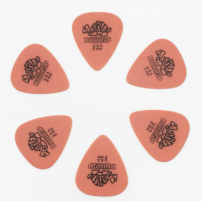 6 шт./компл. Dunlop Tortex гитары стандартные медиаторы классический посредника акустическая Электрогитары бас-гитара укулеле Палочки музыкальный инструмент GP26