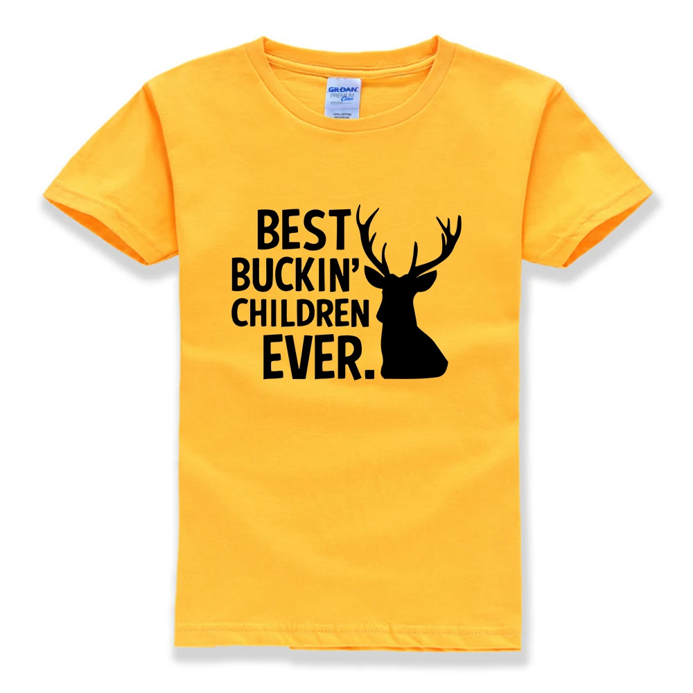 

Best Buckin Children Ever Shirt Tee Gift - T-Shirt Who Likes Bucks Or Hunting