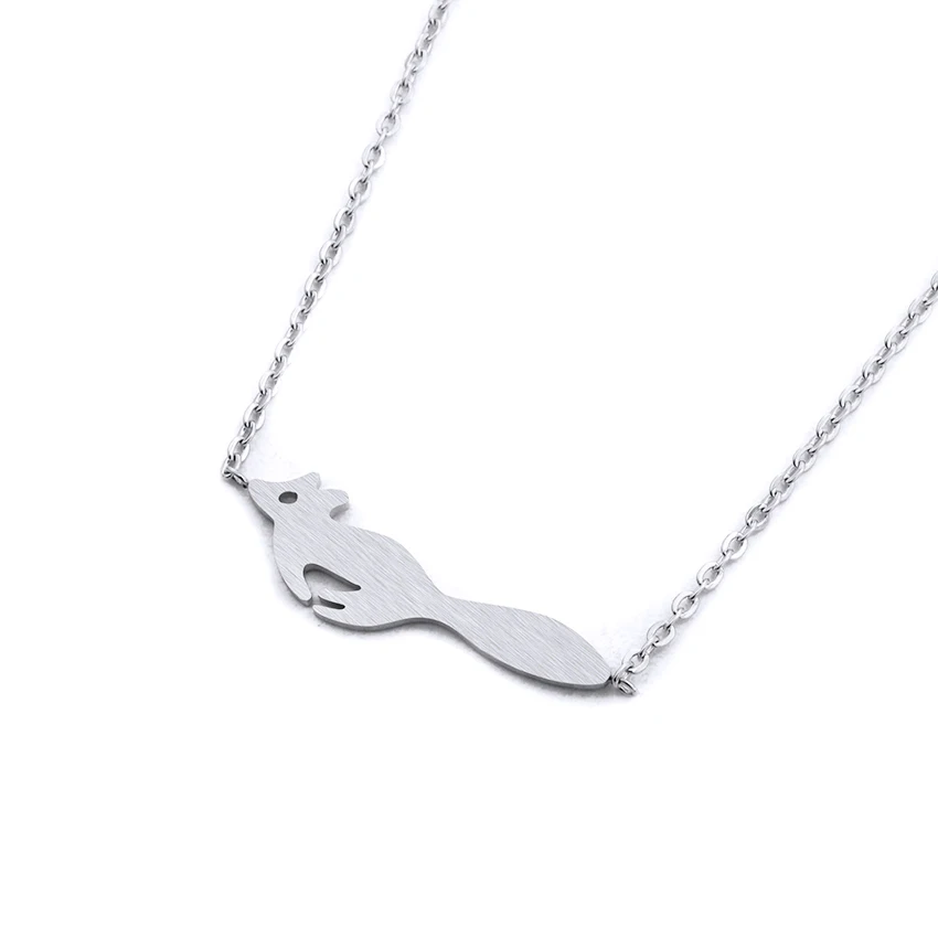 Великолепная сказка милые Бег лиса Подвески для Для женщин животных Фокс Длинной