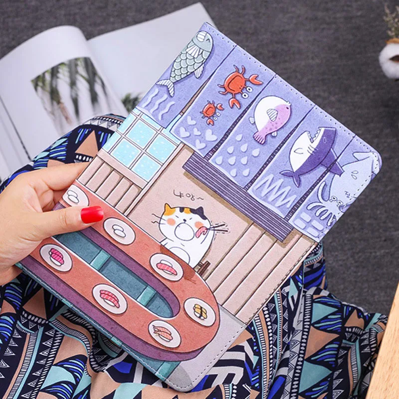 

Fashion Case For Ipad Pro 10.5 inch Case PU Leather Shockproof Cartoon Stand Magnetic Smart Cover For ipad pro 10.5 Case