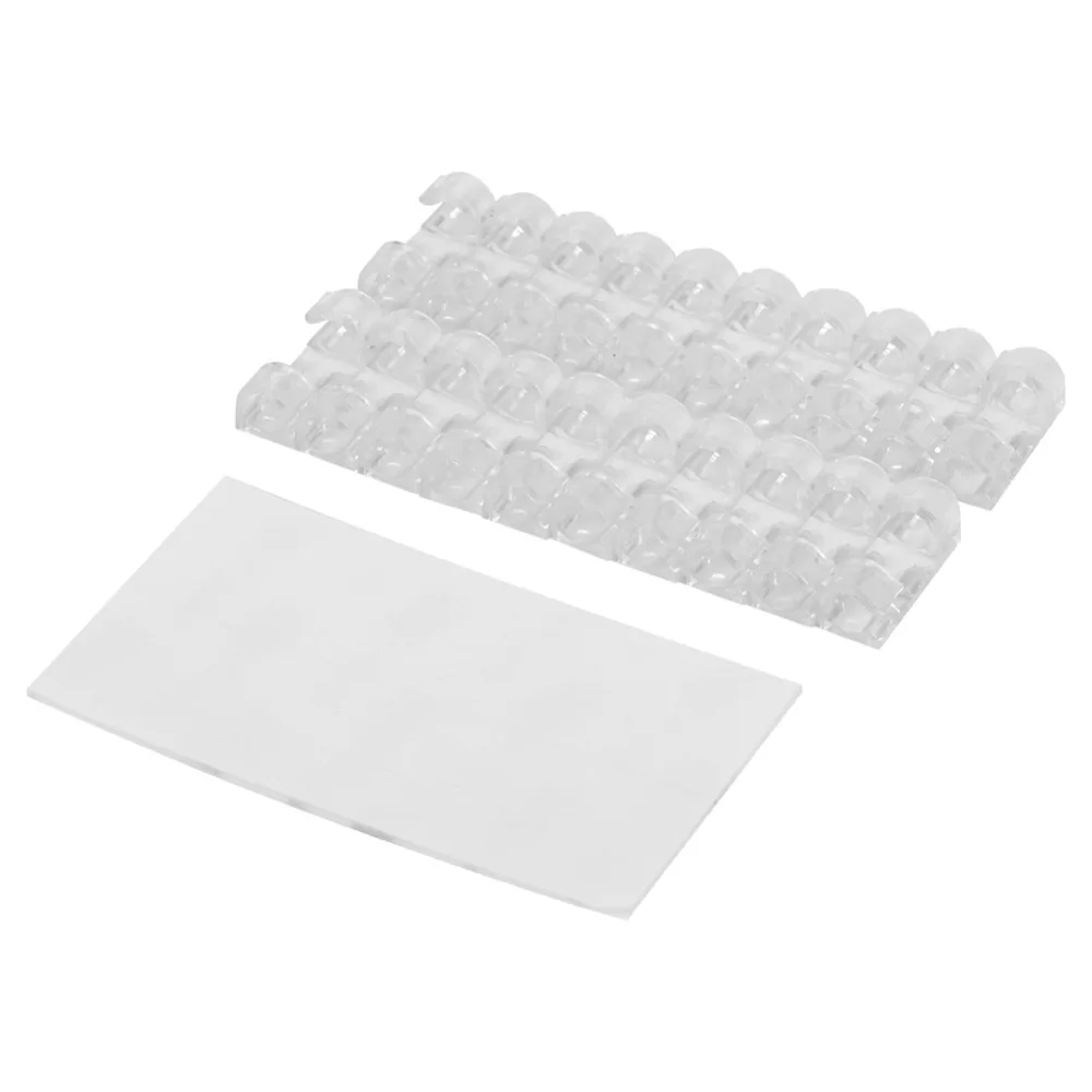 20 шт./лот держатель для проводов зажим органайзер шнура клейкий управления