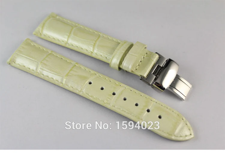 

Ремешок для часов T086207 T086208A, браслет из натуральной кожи с серебристой застежкой-бабочкой, 18 мм (пряжка 16 мм), бежевый цвет