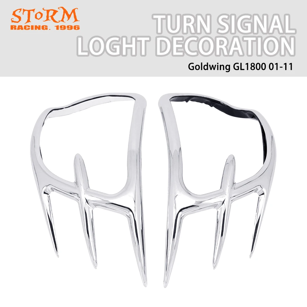 

Motorcyce Chrome Turn Signal Lights Cover Decoration For Honda Goldwing GL1800 GL 1800 2001-2011 02 03 04 05 06 07 08 09 10 11