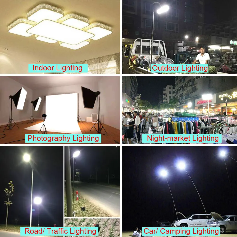 

Upgraded LED Light Panel 12V 100W Fishing Rod COB Lamp for Outdoor Lighting Car Light DC12V Dimmable LED Bulb with Dimmer