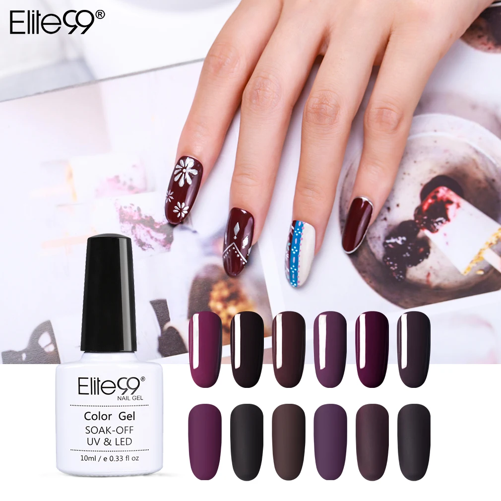 Elite99 10 мл Варенье Цветной Гель лак для ногтей! Полупостоянная Vernis Полимеризации
