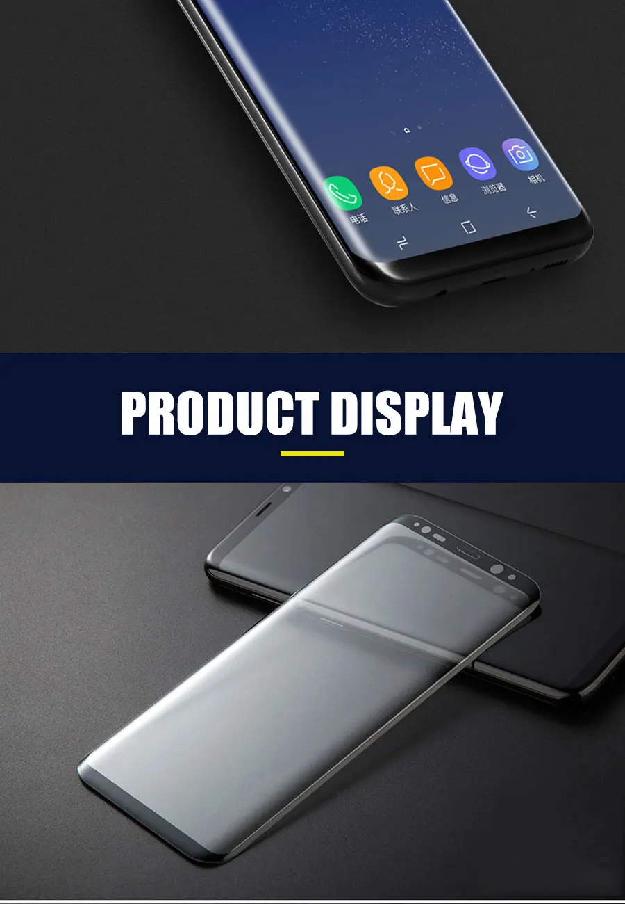 20D закаленное стекло для samsung Galaxy Note 8 9 S8 S9 Plus, Защита экрана для samsung S7 Edge, A6, A8 Plus, защитная пленка