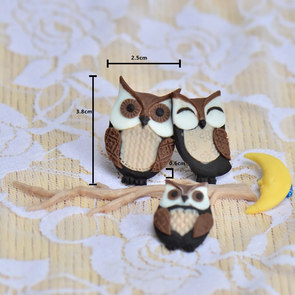 Сова Форма силиконовые формы Fondant (сахарная) для пирожных Сделай Сам декоративное
