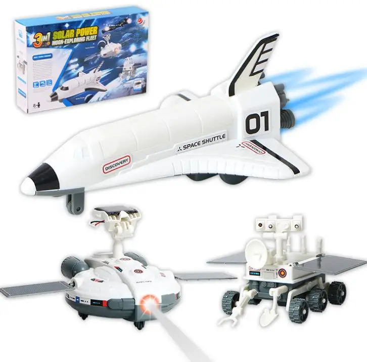 Игрушка на солнечной батарее робот в аэропорту модель 3 режима сборки креативный