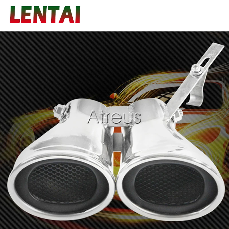 

LENTAI Stainless Steel Exhaust Pipe Exhaust Muffler Tailpipe For Mercedes Benz W203 C240 C320 Accessories 2002 2003 2004 2005