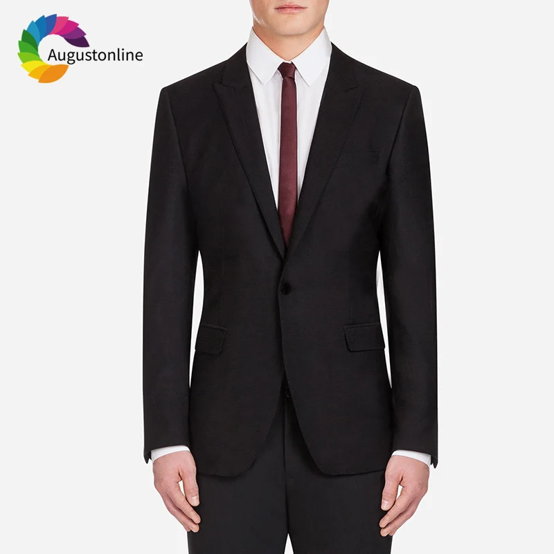 2019 приталенный черный брикет деловой для жениха официальный костюм выпускного