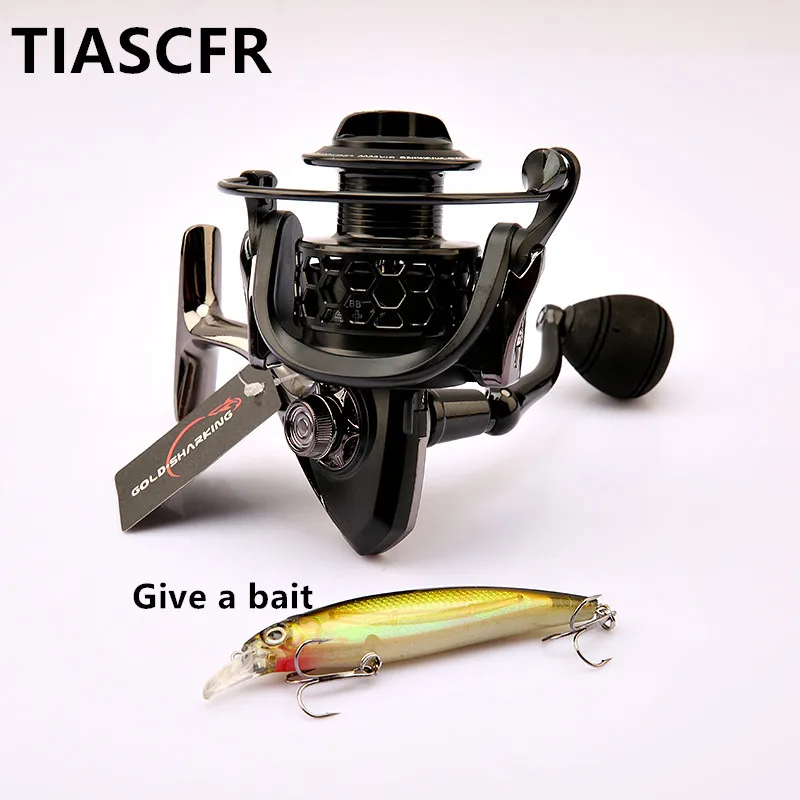 Рыболовная катушка TIASCFR металлическая 14 + 1BB XS1000-7000 серии водонепроницаемая