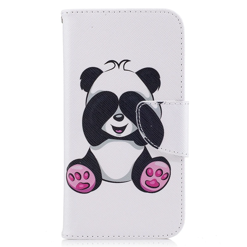 Чехол Etui для Samsung Galaxy J3 кожаный чехол-бумажник с пандой откидной 2016 J310 J320 J320F