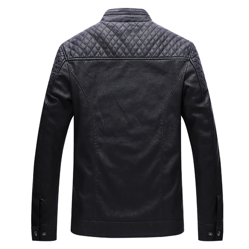 

iSurvivor 2021 Men Winter PU Leather Thick Fleece Jackets Coats Hombre Male Casual Fashion Slim Fit Large Size Jackets Hombre