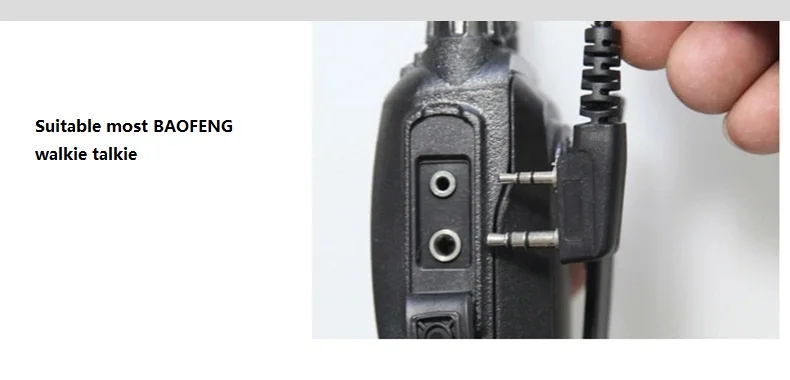 BAOFENG PTT Mic Air акустический трубчатый наушник рация гарнитура микрофон для