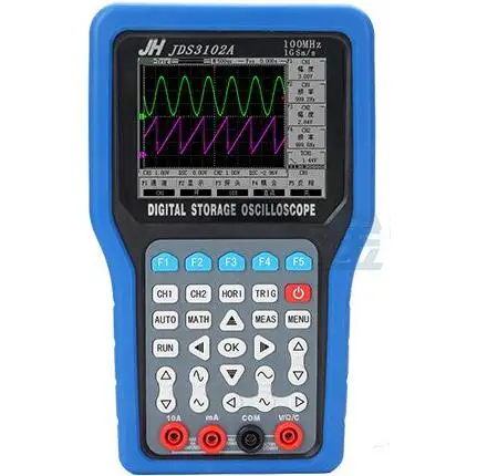 Портативный цифровой осциллограф JDS3102A 100 МГц двухканальный частота