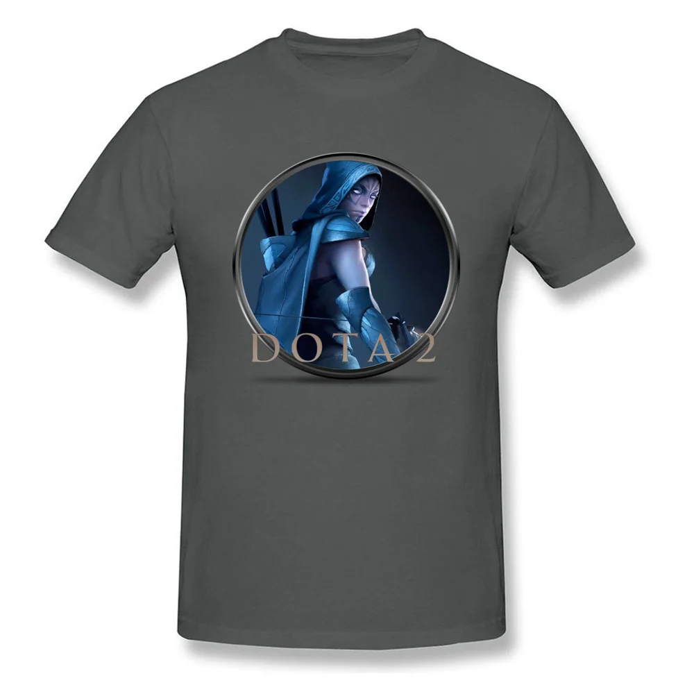 Топ с принтом для геймера Dota 2 футболки высокого качества круглым вырезом 100%