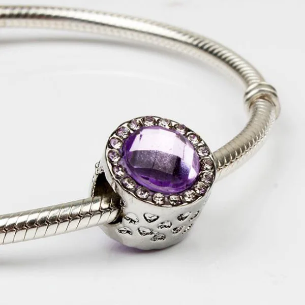 Макси карамельного цвета круглые Любовь Сердце Подвески со стразами Fit Pandora Браслеты и браслеты для женщин Горячая Распродажа Femme Bijoux DIY подарки