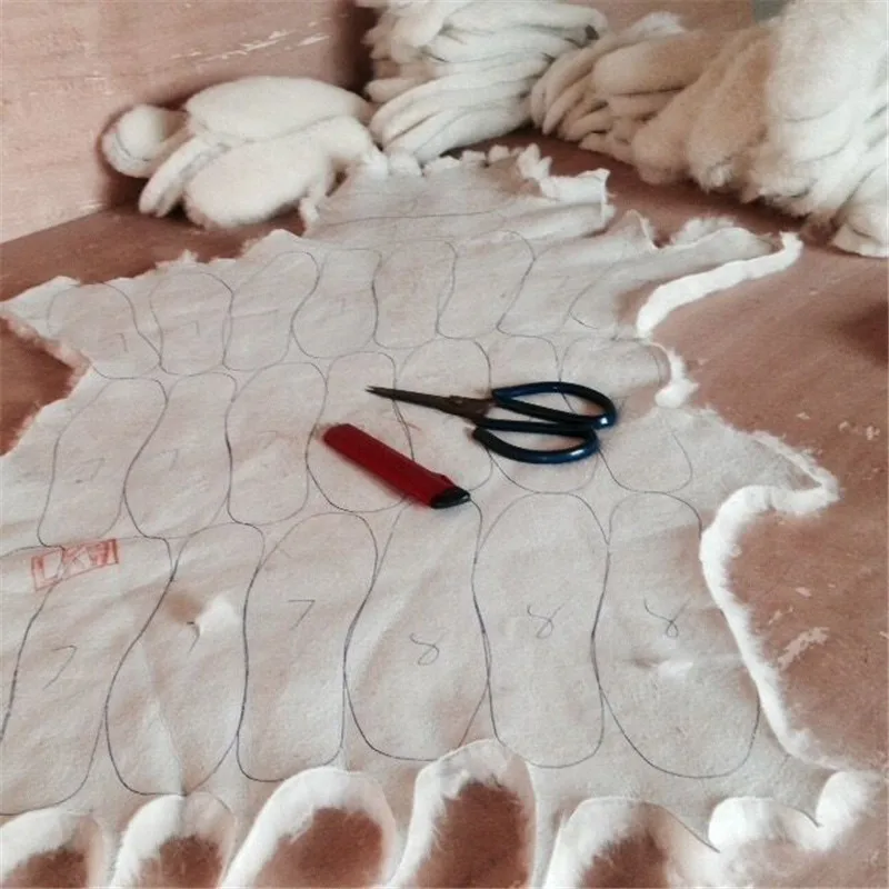 2018 Зимние Стельки унисекс для снежных ботинок подкладка из натурального меха 100%